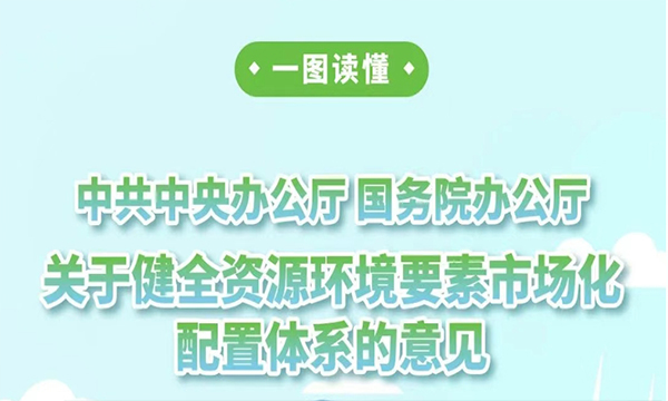 一图读懂 |《中共中央办公厅 国务院办公厅关于健全资源环境要素市场化配置体系的意见》